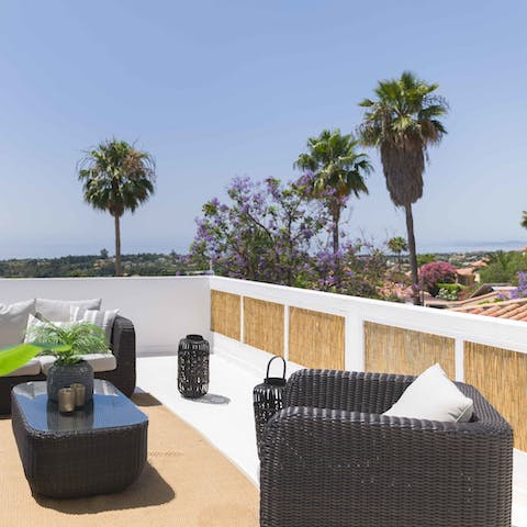 Soak up the views from the rooftop terrace