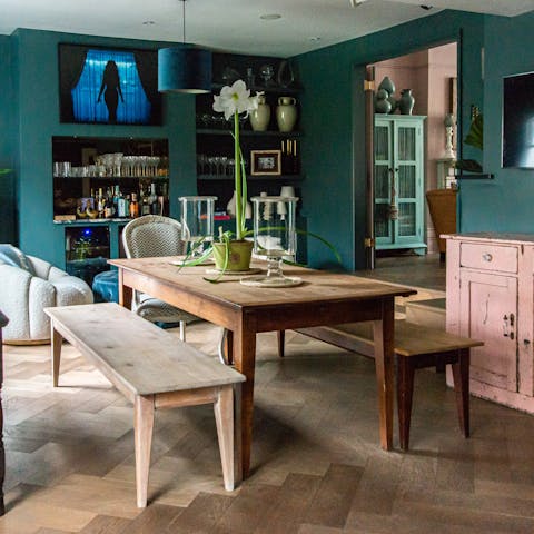 Entertain in the beautiful dining room