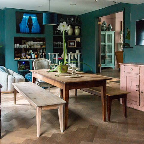 Entertain in the beautiful dining room