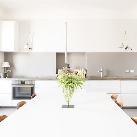 The super sleek kitchen