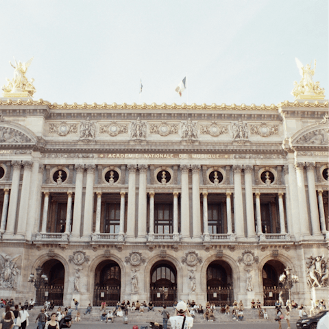 Stay a short walk from the iconic Palais Garnier