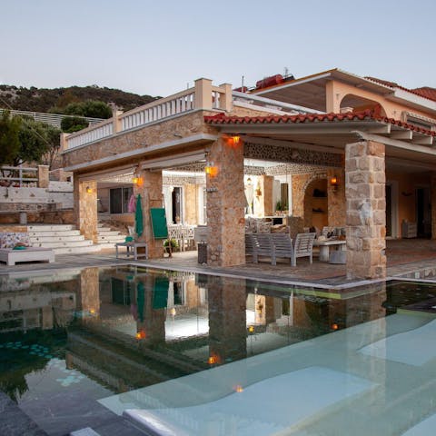 Burn off the souvlaki from the night before with a swim