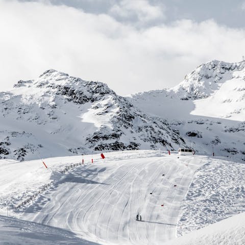 Spend your days skiing and sledding