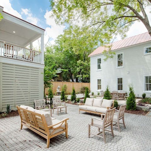 Soak up some South Carolina sunshine in the large courtyard