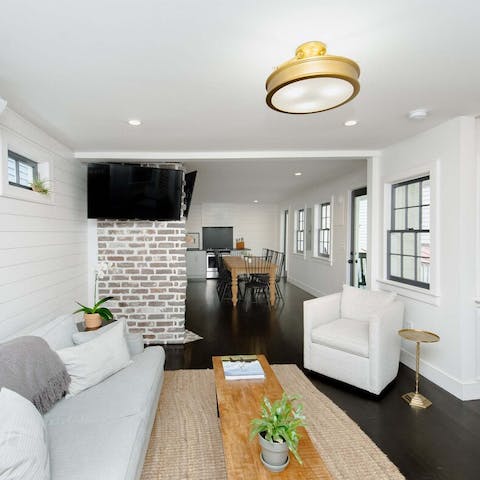 Entertain in the open plan space