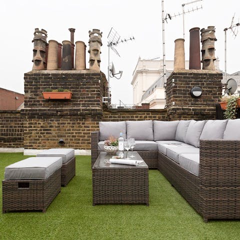 Read a book on the rooftop terrace