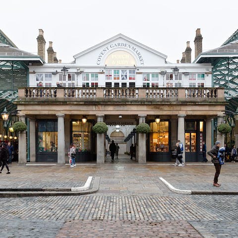 Covent Garden is 30 secs away