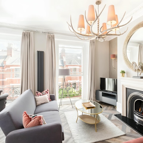 Settle down in the cosy living space after a day exploring