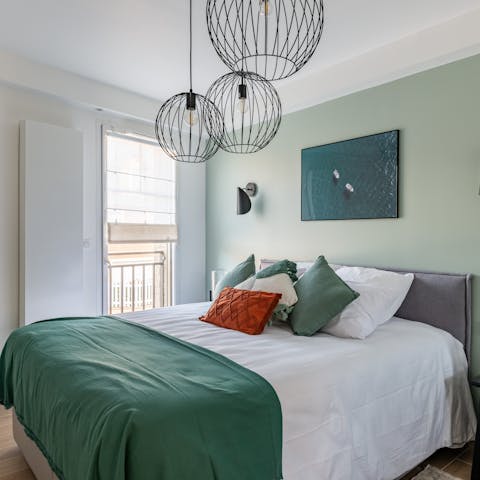 Fall into the big, comfy beds after long days exploring this cute coastal town