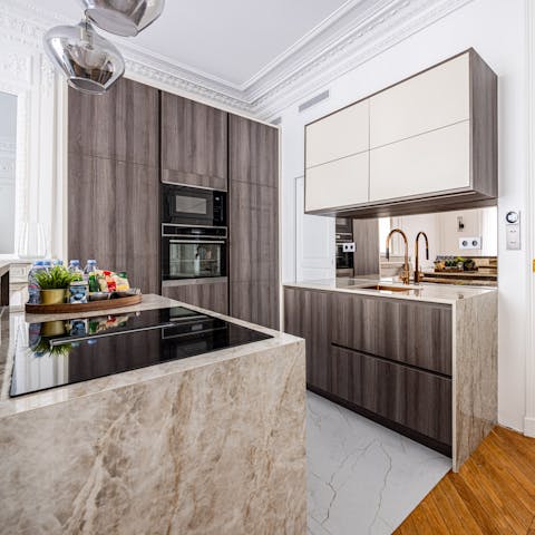 Prepare your own French feast in the contemporary kitchen