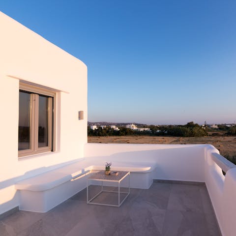 Unwind on the private balcony