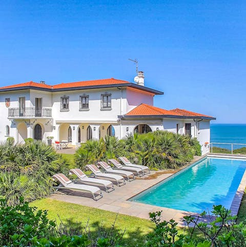 Slip into your swimwear and take a refreshing dip in the heated swimming pool