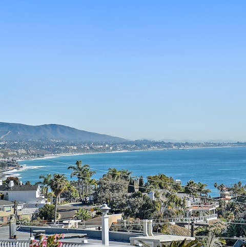 Enjoy sweeping views of the bay