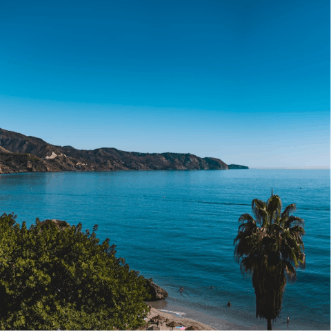 Spend a day at the beach – just 200 metres away