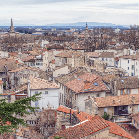 Stay in Saint-Remy-de-Provence, only a thirty-minute drive away from Avignon