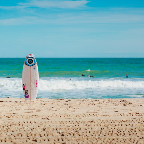 Hit the surf at Seagrove Beach – you can reach it by golf cart