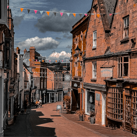Head fifteen minutes west to the old market town of Stroud