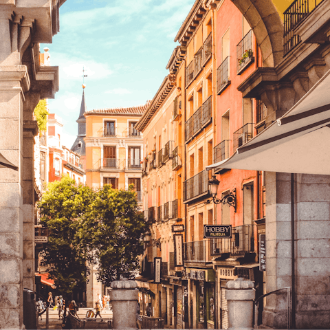 Head towards Plaza Mayor for a day of sightseeing
