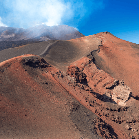 Reach the border of the Parco dell'Etna in just over fifty minutes by car