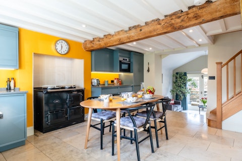 Cook on the Aga and gather round the dining table