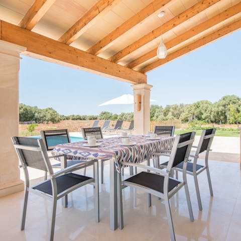 Light the barbecue and settle in for magical evening on the terrace