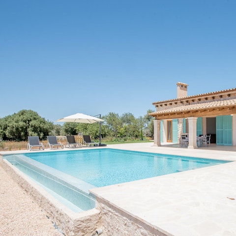 Feel a wonderful sense of peace whilst relaxing by the pool