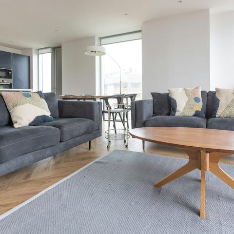 Socialise and unwind in the comfortable living space