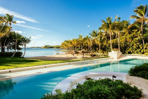 Swim in the pool, then head straight down to the beach