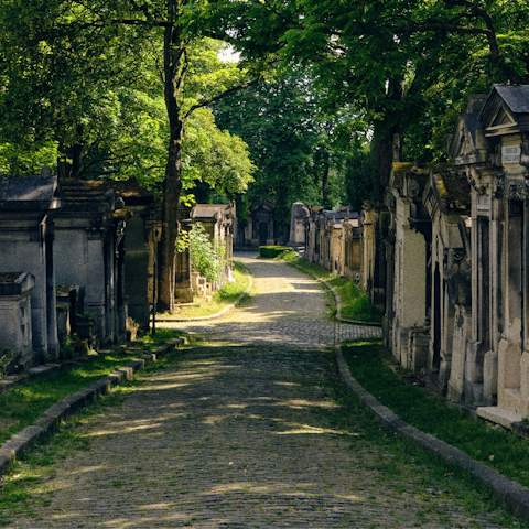 Explore the historic Père Lachaise cemetery