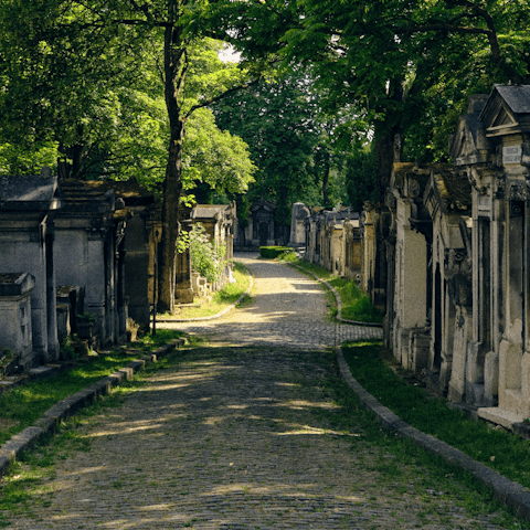 Explore the historic Père Lachaise cemetery