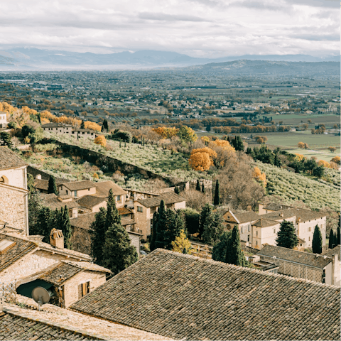 Explore Umbria including historic Todi with its medieval buildings, 12 kilometres away