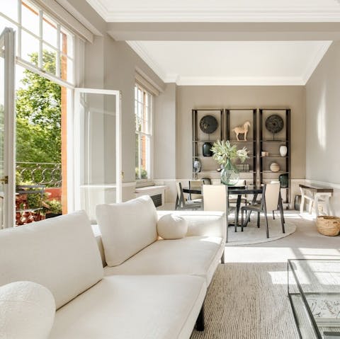 Open up the balcony doors and let the morning sun in