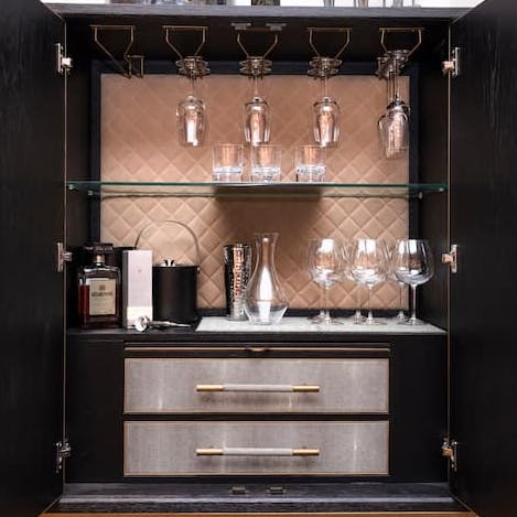 Mix up a Rusty Nail cocktail at the drinks cabinet