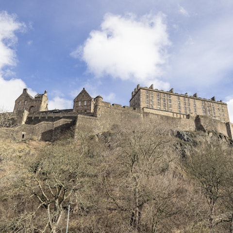Take in the castle views from the street
