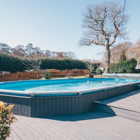 Cool off in the refreshing pool