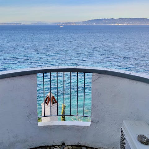 Admire the breathtaking views from your villa