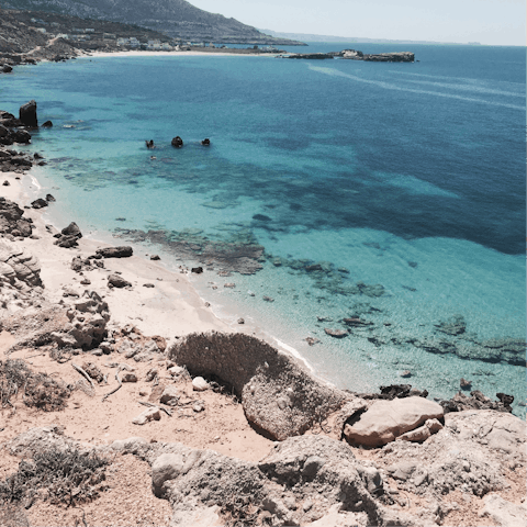 Walk down your private stairway to the beach
