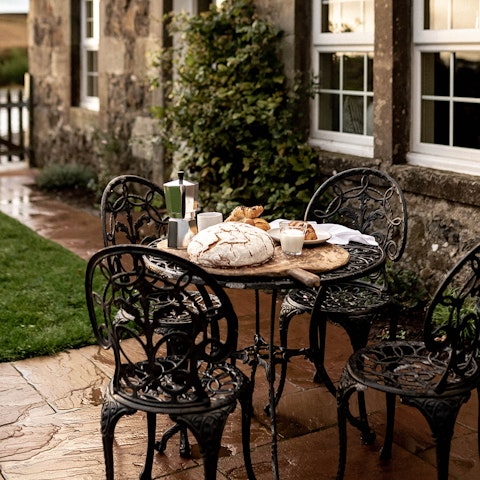Tuck into afternoon tea in the garden