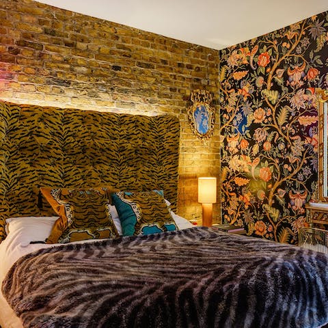 Get cosy in the uniquely-designed bedrooms