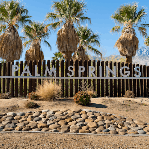 Visit Downtown Palm Springs, only a five-minute drive away