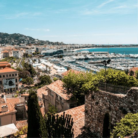 Explore the iconic city of Cannes, right on your doorstep