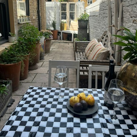 Retreat to the patio for alfresco dinner and drinks