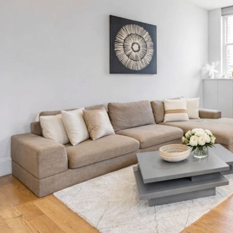 Kick back and relax in the light-filled living space