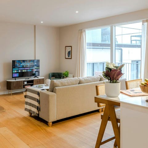 Step out onto the balcony for a coffee in the fresh air