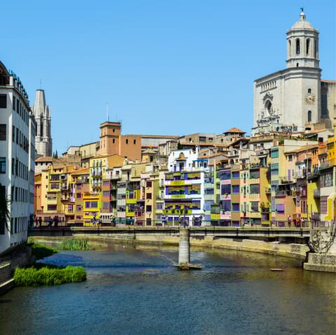 Take a colourful day out to visit the city of Girona