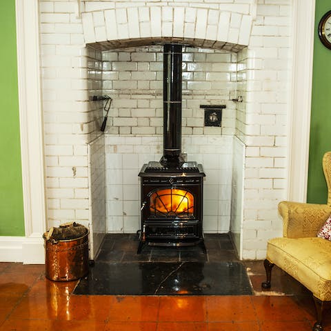 Take a seat next to one of the fireplaces and play backgammon