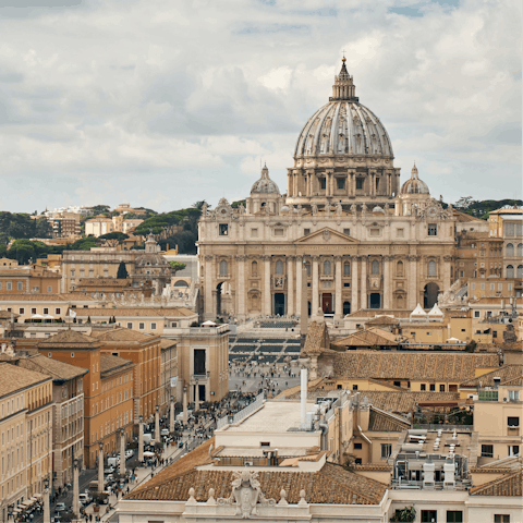 Visit the stunning Vatican City – it's within walking distance