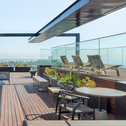 Snap some Instagrammable content from the scenic rooftop terrace