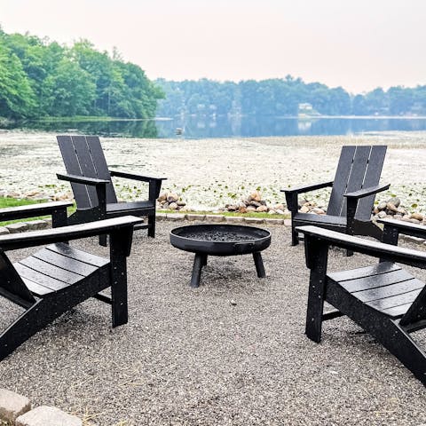 Light the fire pit and celebrate the magic of the great outdoors