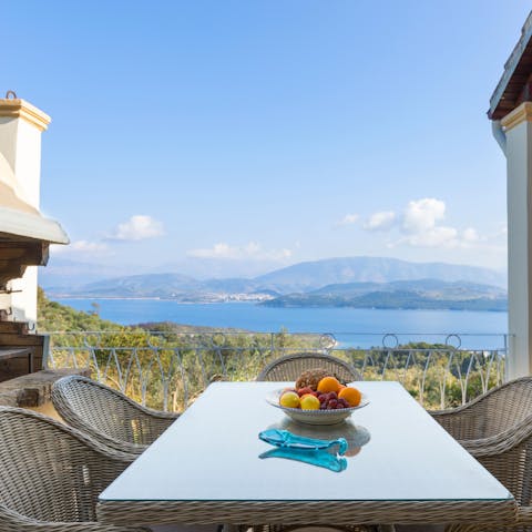 Fire up the barbecue and enjoy an alfresco dinner on the terrace